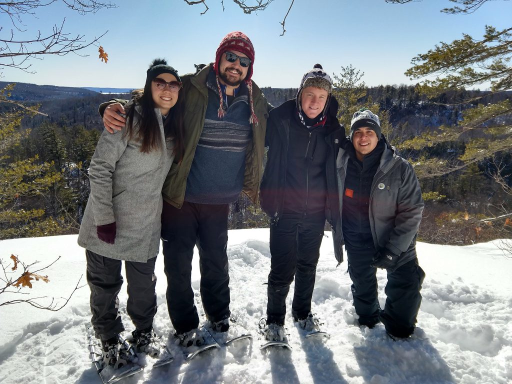 Photo of Four Friends Winter Camping in Ontario